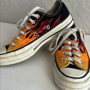 Converse Archive Print All Star  Chuck 70 Flames Women’s size 7/Men’s 5